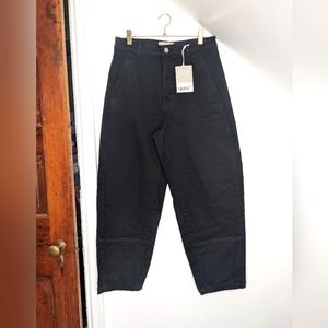 EVERLANE The Utility Barrel Pant in Black NEW Size 8